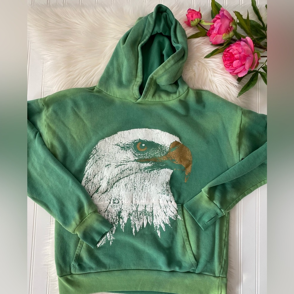 Handmade Flying High Eagle Hoodie- Vintage Souls - Picture 2 of 12